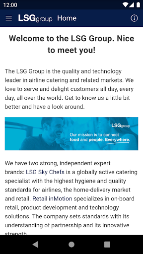 Android application touchBase by LSG Group screenshort