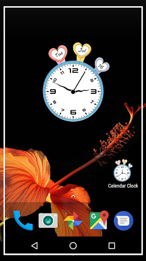 Calendar clock live wallpaper Screen 2