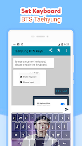 Imágen 4 BTS Taehyung Teclado y VC android