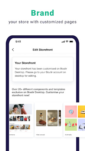 Boutir - Online Store Builder Screen 2