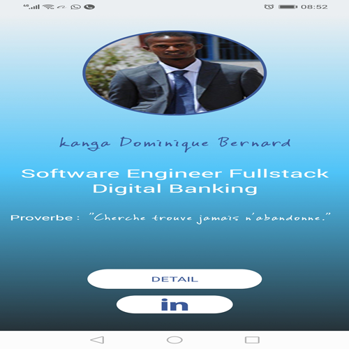Android application KANGA DOMINIQUE BERNARD screenshort