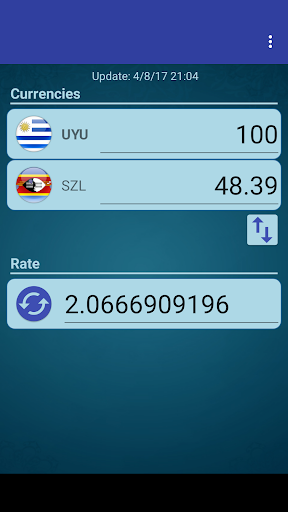 Android application UYU Peso x Swazi Lilangeni screenshort
