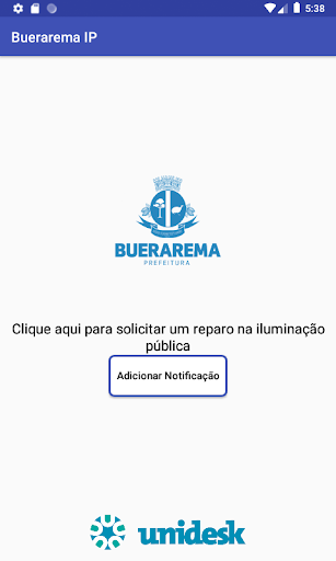 Android application Buerarema Iluminação Pública screenshort