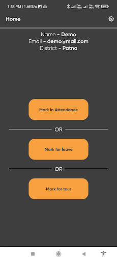 BIADA - Attendance App Screen 3