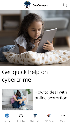 Android application CopConnect screenshort