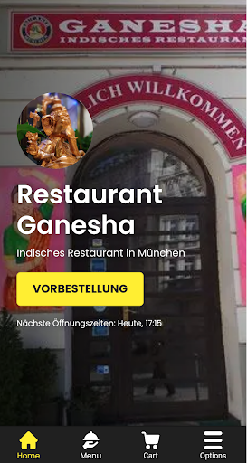Android application Restaurant Ganesha screenshort