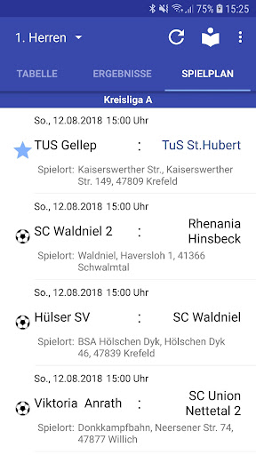 TuS St. Hubert Fußball Screen 2