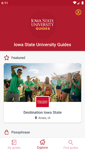 Iowa State University Guides Screen 2