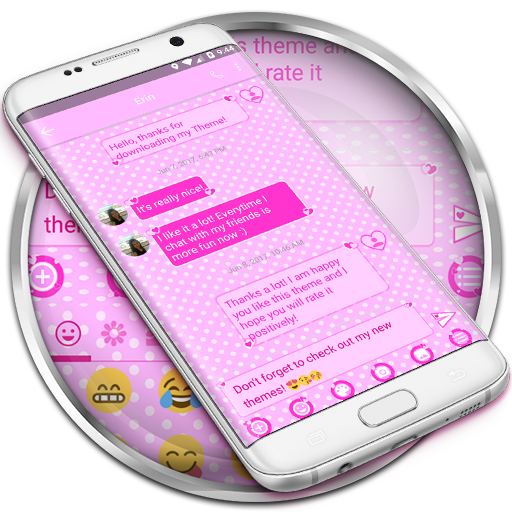 SMS Messages ValentineLovePink  Icon