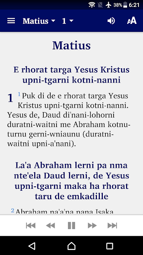 Android application Lun Bawang Bible screenshort