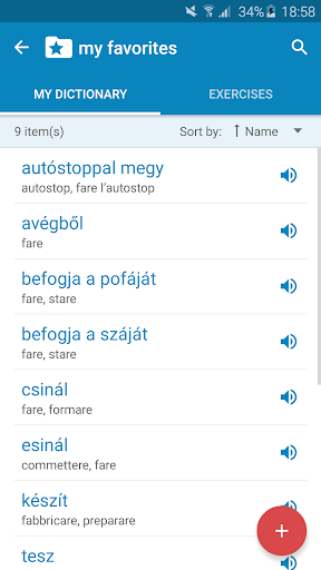 Hungarian-Italian Dictionary 2.6.3 screenshots 1
