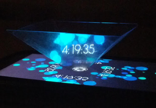 Hologram Clock Screen 2