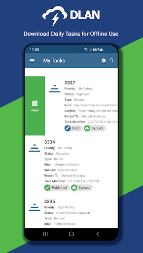 DLAN Mobile Responder Screen 2
