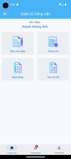APP QLCV + Screen 2