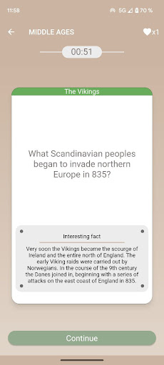 History Quiz Screen 3