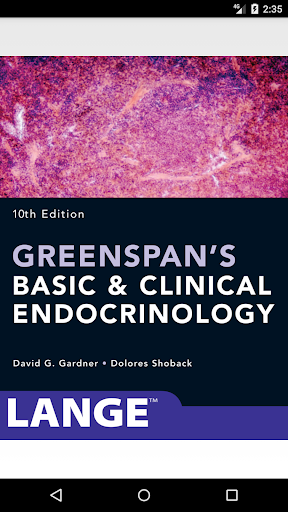 Android application Greenspan's Basic And Clinical screenshort