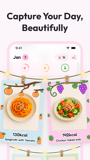 Screenshot of Shelog: AI Food Scanner, Diary