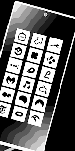 Kwadratowy biały — zrzut ekranu pakietu ikon