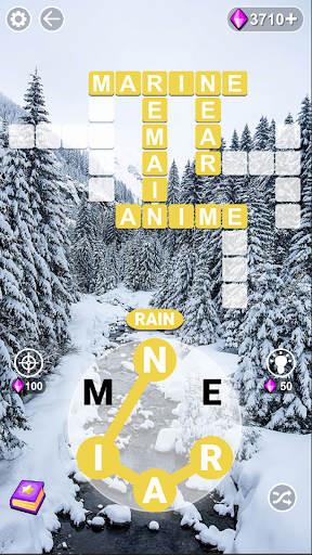 Android application Word Space: Crossword screenshort