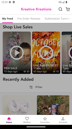 Android application Kreative Kreations screenshort