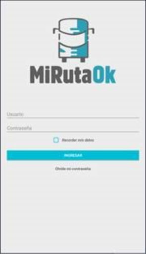 Android application Mi Ruta screenshort