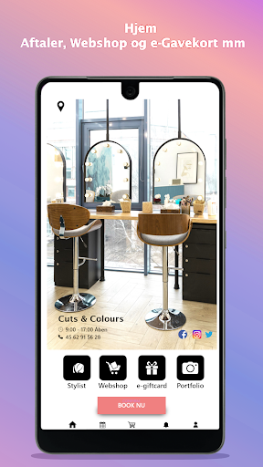 Android application salon manager app screenshort