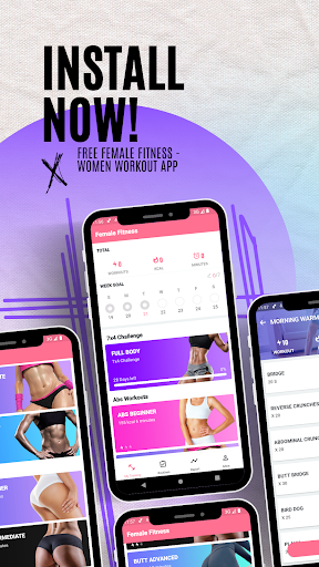 Android application Female Fitness - Women Workout screenshort