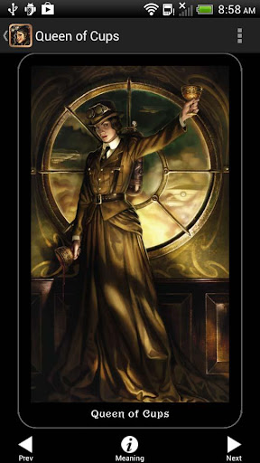 Screenshot of Steampunk Tarot
