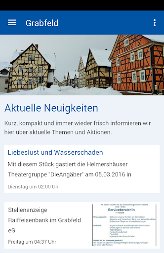 Android application Gemeinde Grabfeld screenshort