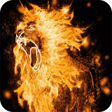 Leo on fire Live Wallpaper icon