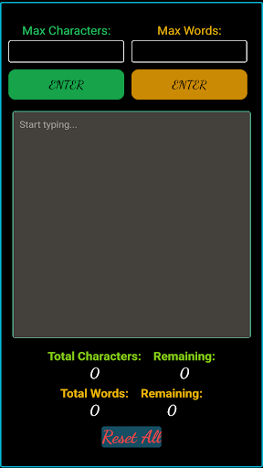 Zee Text Counter Screen 3