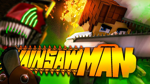 Captura de Pantalla 8 chainsaw man minecraft  Addon android