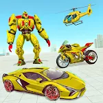 Helicopter Robot Car Game 3d APK