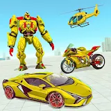 Helicopter Robot Car Game 3d icon