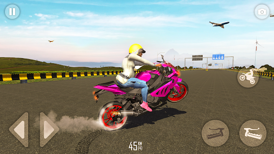 Grandma Grau Wheelie Moto