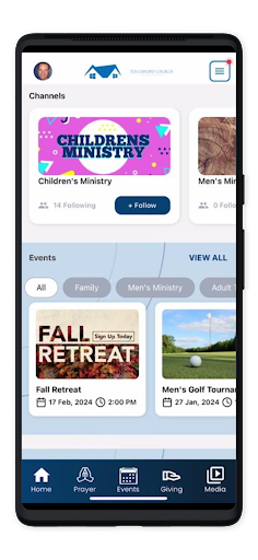Android application Touchpoint Church 3.0 screenshort
