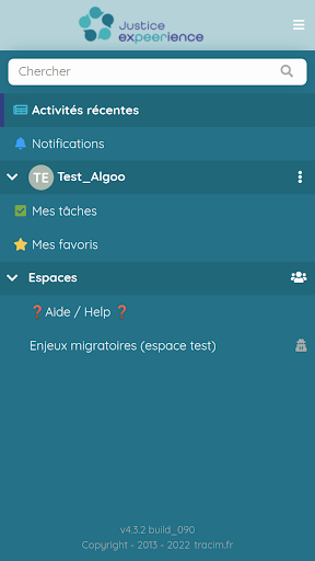 Android application Justice ExPEERience screenshort