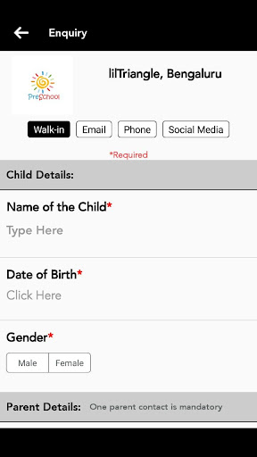 Enquiry Screen 3