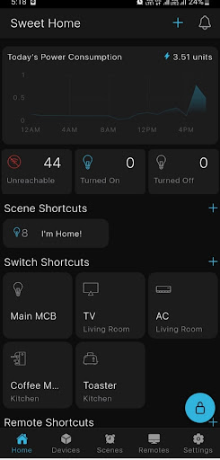 Android application A Plus Smart Life screenshort
