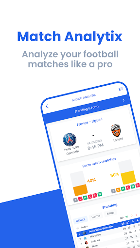 Android application Match Analytix screenshort