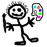 Finger painting for kids icon