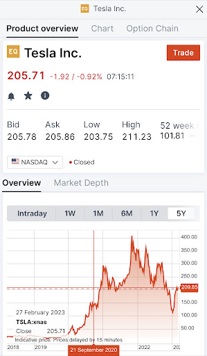 DMA TraderGo Screen 3