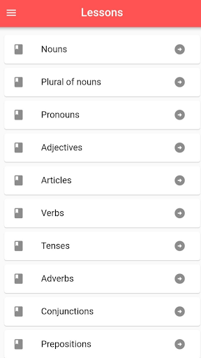 Android application Learn English Faster screenshort