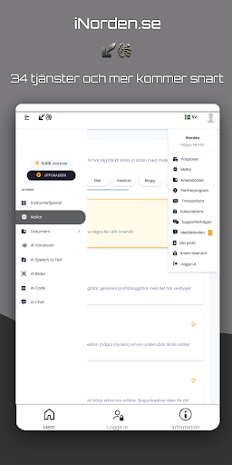 Android application Artificiell Intelligens Lab screenshort