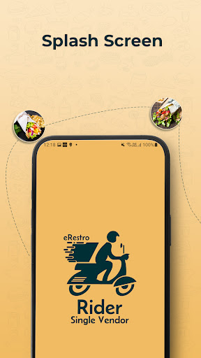 Android application eRestro Singlevendor Rider screenshort