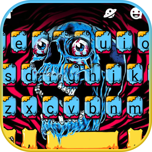 Scary Skull Graffiti Keyboard logo