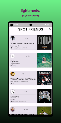 SPOTIFRIENDS - with widget Screen 3
