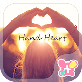 Cute Theme-Hand Heart- icon