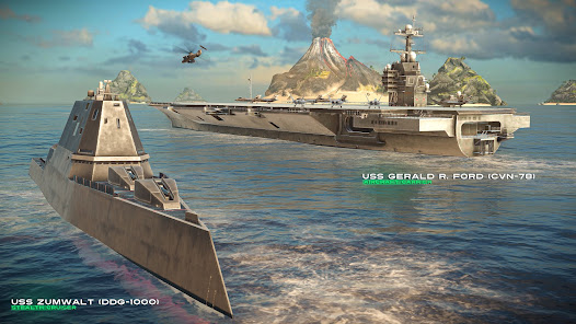 Modern Warships MOD APK v0.51.1.3239400 (Unlimited Money, All Ships Unlock, Ammo) poster-1