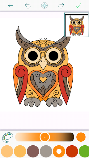 Owl Coloring Book - Pages Screenshot 4 - AppWisp.com